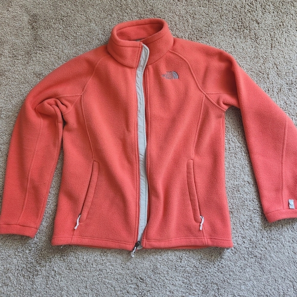 The North Face Jackets & Blazers - The North Face Neon Pink Warm Fleece Zip Up - Size Large